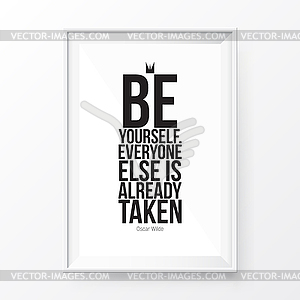 Quote Poster Frame - vector clip art