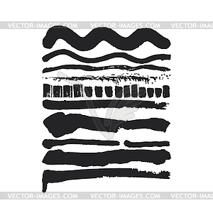 Brush Strokes Set - vector clipart