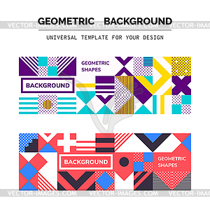 Абстрактные геометрические фоны - изображение в векторе