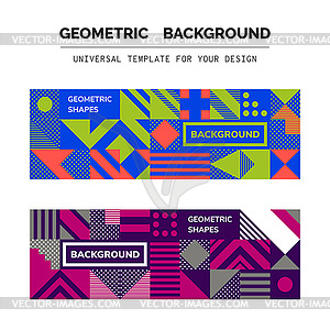Абстрактные геометрические фоны - изображение в векторном виде