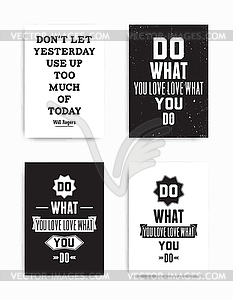 Set posters quote - vector clipart