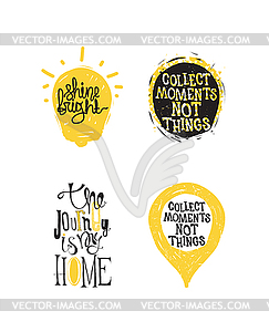 Posters Quotes Set - vector clipart