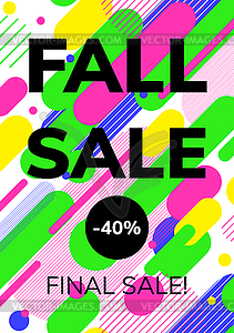Minimal geometric poster tamplate - vector clip art
