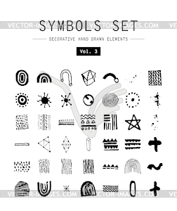 Set decorative elements - vector image