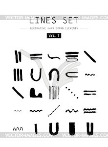 Set decorative elements - vector clipart