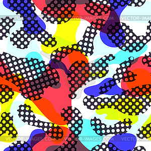 Fluid color seamless pattern modern - vector image