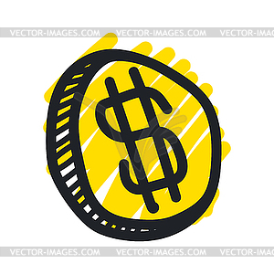 Abstract bitcoin technology - vector image