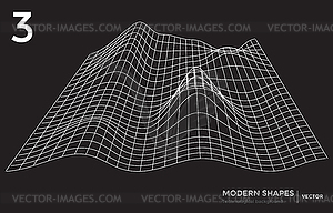 Modern shape technological background - vector clipart