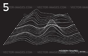 Modern shape technological background - vector image