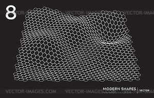 Modern shape technological background - vector clipart