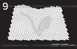 Modern shape technological background - vector image