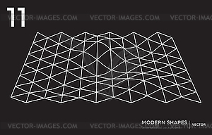 Modern shape technological background - vector EPS clipart