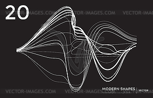 Modern shape technological background - stock vector clipart