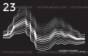 Modern shape technological background - vector clipart