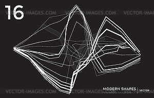 Modern shape technological background - vector image