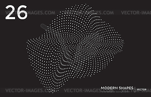 Modern shape technological background - vector image