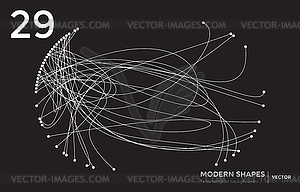 Modern shape technological background - vector image