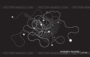 Abstract circuit networking blockchain concept - vector clipart / vector image