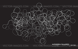 Abstract shapes geometric background science - vector clipart