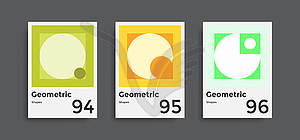 Covers templates collection with graphic geometric - vector clipart