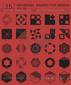 Geometric Shapes Logo - vector clipart