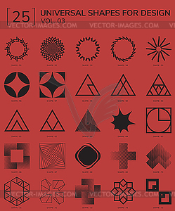 Geometric Shapes Logo - vector image