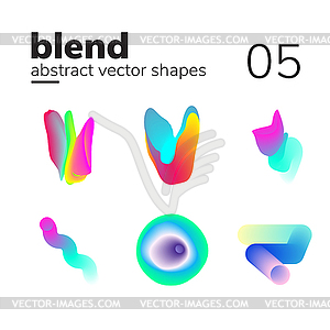 Abstract chaotic shape form for your design - vector clipart / vector image