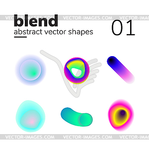 Abstract chaotic shape form for your design - vector image