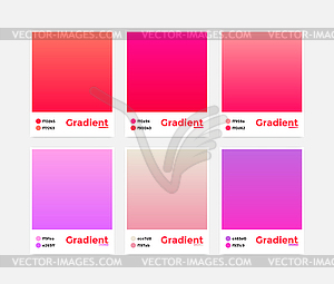 Универсальный набор современного градиента - изображение векторного клипарта
