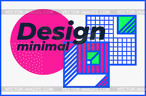 Universal geometric colorful trend background with - royalty-free vector image