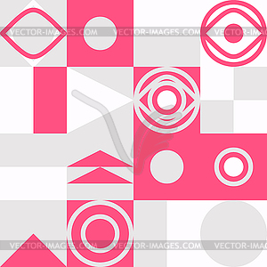 Minimalist background seamless pattern with simple - vector image