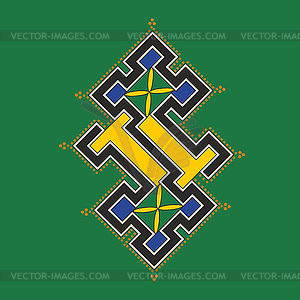 Ornamental Celtic initial letter S - vector image