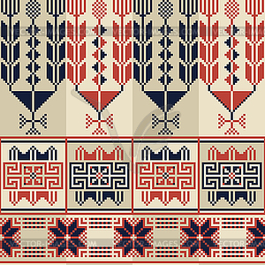 Palestinian embroidery pattern 24 - vector clipart