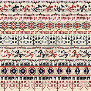 Palestinian embroidery pattern 29 - vector image