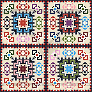 Palestinian embroidery pattern 53 - vector image