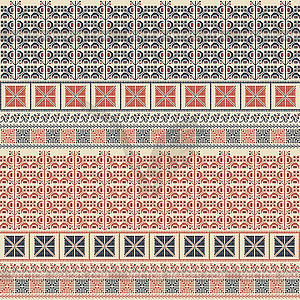 Palestinian embroidery pattern 197 - vector EPS clipart