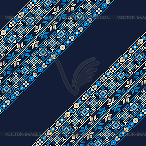 Palestinian embroidery pattern 255 - vector image