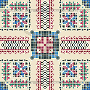 Palestinian embroidery pattern 290 - vector clipart