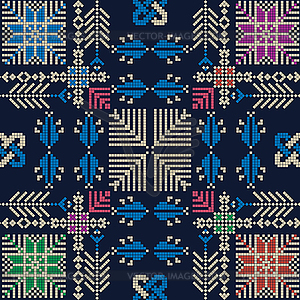 Palestinian embroidery pattern 297 - vector image
