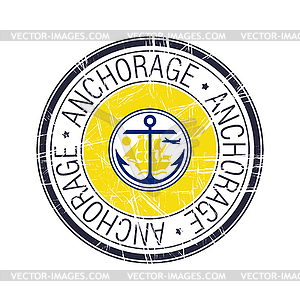 City of Anchorage, Arizona stamp - vector image