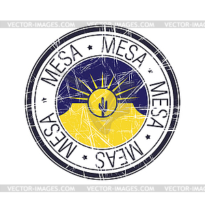 City of Mesa, Arizona stamp - vector image