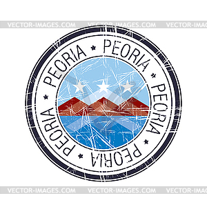 City of Peoria, Arizona stamp - vector EPS clipart