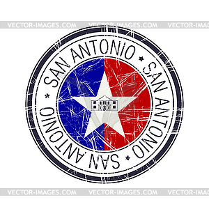 City of San Antonio, Texas stamp - vector EPS clipart