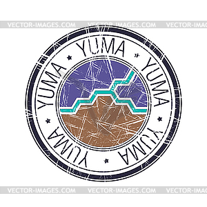 City of Yuma, Arizona stamp - vector clip art