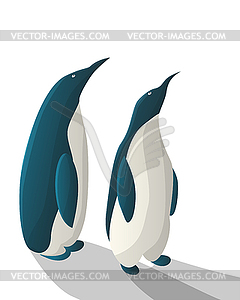 Penguins - royalty-free vector image
