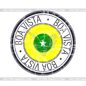 City of Boa Vista, Brazil stamp - vector EPS clipart