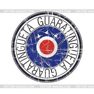 City of Guaratingueta, Brazil stamp - vector clip art