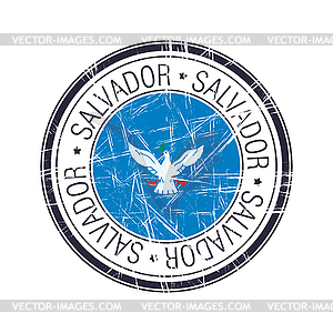 City of Salvador, Brazil stamp - vector clipart / vector image