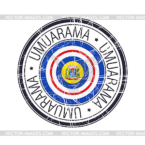 City of Umuarama, Brazil stamp - vector image