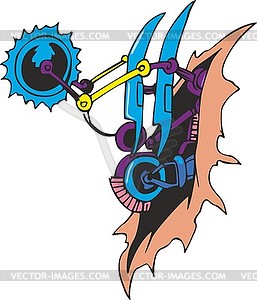 Biomechanical element - vector image